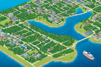 create an isometric or unique vector map