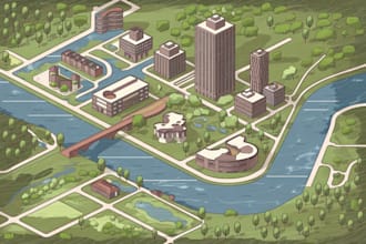 create a vector map with illustrator