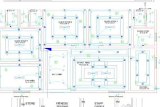 draw electrical and plumbing drawing blueprint