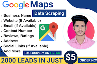 b2b lead generation with web scraping and google maps for lead lists