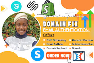 fix, connect domain to any web hosting, shopify, squarespace or dns optimizing