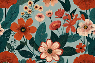 craft a beautiful botanical or floral illustration