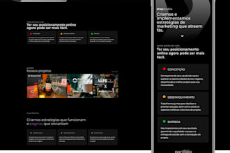 create a high conversion website or landing page