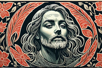 do linocut carving prints style illustration