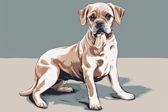 draw illustration pet portrait vector art