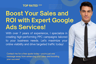 setup and optimize google ads PPC campaigns to boost sales