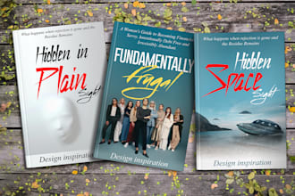 design the book cover, ebook cover, paperback, and kdp cover