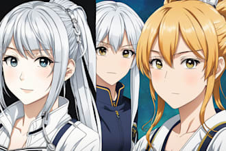 create customized artwork in the anime or manga character