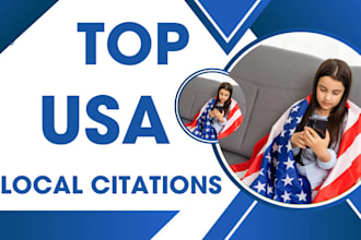 do 300 USA local citation and directory submission for local SEO