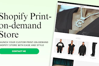 design your print on demand store pod shopify website
