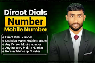 decision maker mobile numbers, direct phone for cold calling, data enrichment
