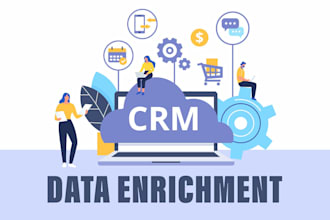 hubspot salesforce data enrichment and CRM database management