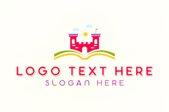 do design preschool,childcare,day care,education,school logo