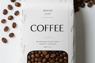 design pouch and coffee packaging design