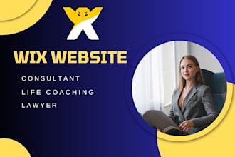 desgin wix consulting website, lawyer, life coaching website