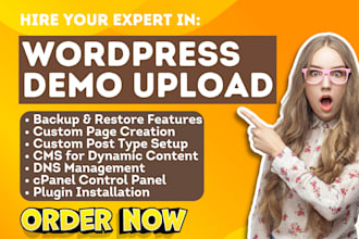 do wordpress wix installation webflow hostgator domain hosting setup demo upload