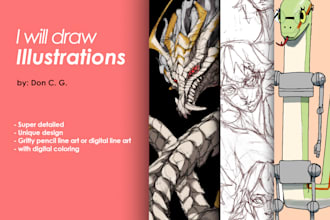 draw illustrations, bringing your imaginations to life