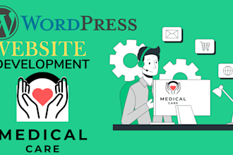 create a modern wordpress website or blog for healthcare, doctors, and business