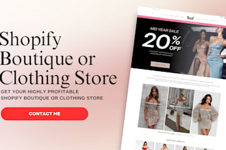 design your shopify boutique fashion store or clothing store