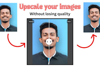 upscale, upsize and increase the resolution of your image