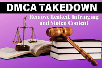 send takedown notices to remove leaked content from reddit, fb under dmca