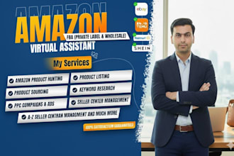 be your expert amazon virtual assistant, private label, fba