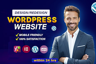 design or build responsive business wordpress website development
