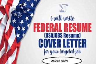 craft USA federal resume and cover letter