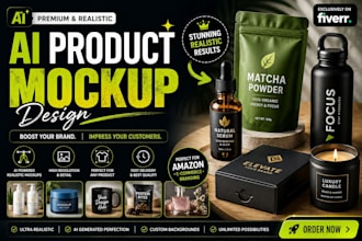 create realistic ai product mockups for amazon shopify and etsy