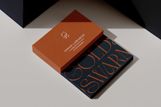 create fast a modern business card