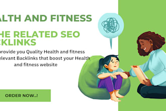 provide health and fitness niche related SEO backlinks