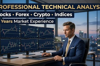 provide professional technical analysis of any stock, forex, crypto, or index