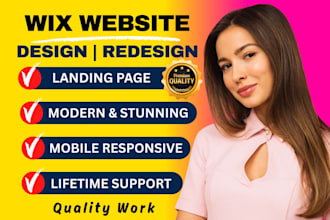 design wix website or redesign wix website and wix blog