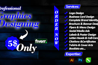 do professional graphic design services poster, banner and web covers