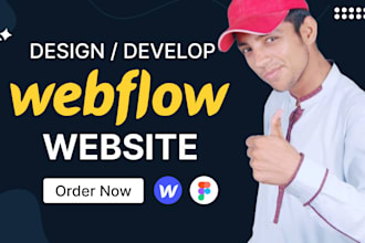 design develop and setup cms of webflow websites