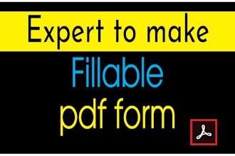 design professional fillable pdf form, convert pdf, editable forms