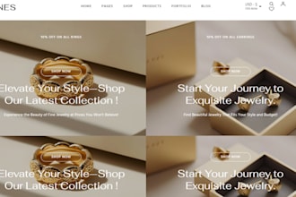 design jewelry website jewelry store fashion website jewelry shopify website