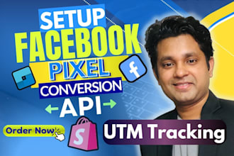 setup facebook pixel shopify, kajabi, click funnels, acuity, form utm tracking