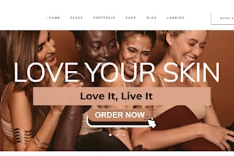 build beauty salon website spa website cosmetic website makeup beauty website