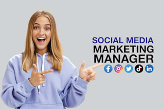 be your social media marketing manager