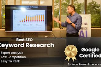 do SEO keyword research with latest tools, high traffic analysis