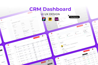 design webapp, saas, and CRM dashboard uiux in figma