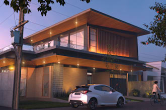 create tropical house design