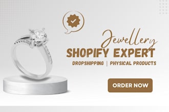 design jewelry shopify store engagement ring necklace jewelry website