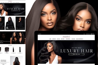 48hr luxurious hair extension shopify store hair extension store cosmetics store