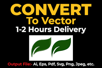 do vector tracing or convert to vector quickly