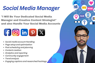 be your dedicated social media manager, creative content and campaign specialist