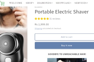 design one product shopify store single product website one product dropshipping