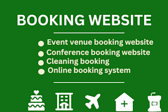 create event, wedding, conference, or party venue booking wordpress website