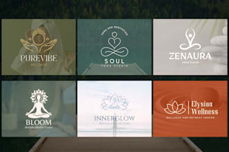 design a natural spa, yoga, health, massage or wellness logo